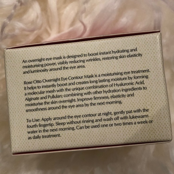 Canvas rose Otto overnight eye mask - Picture 4 of 5